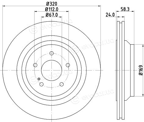 Hella Pagid 8DD 355 128-751