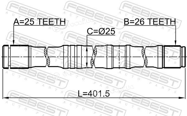 Febest 0112-AZT250LH