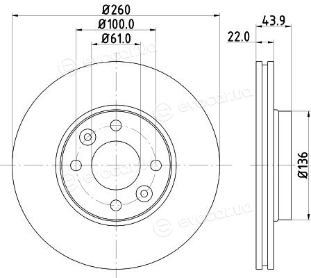 Hella Pagid 8DD 355 109-331