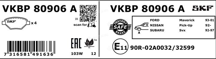 SKF VKBP 80906 A