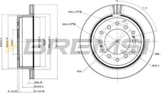 Bremsi CD7743V