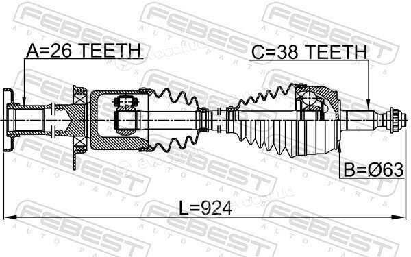 Febest 2314-7HRH