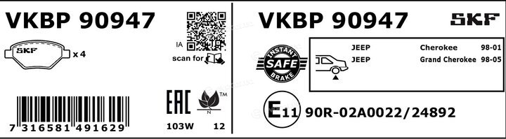 SKF VKBP 90947