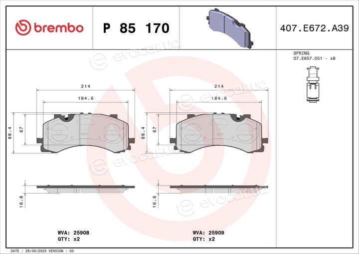 Brembo P 85 170