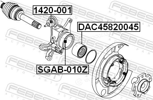 Febest DAC45820045