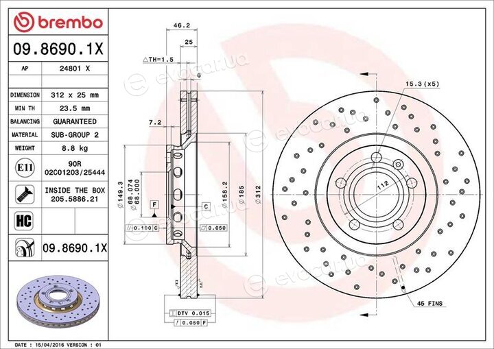 Brembo 09.8690.1X