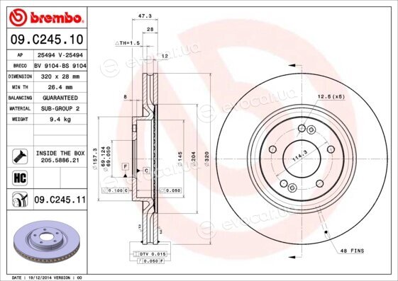 Brembo 09.C245.11