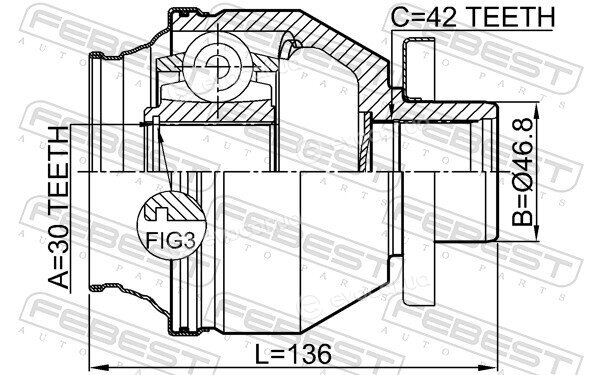 Febest 2311-T6MTLH