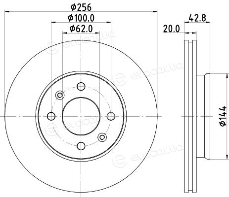 Hella Pagid 8DD 355 130-001