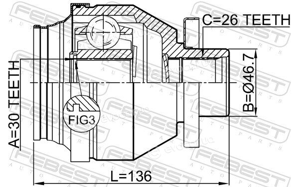 Febest 2311-T5MTLH