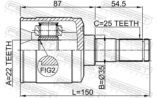 Febest 1211-ACCAT