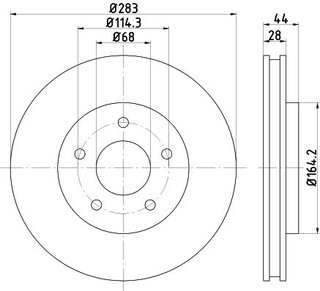 Hella Pagid 8DD 355 125-071