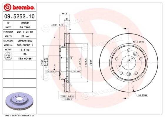 Brembo 09.5252.10