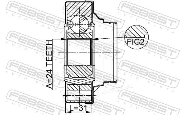 Febest 0111-JZX110R