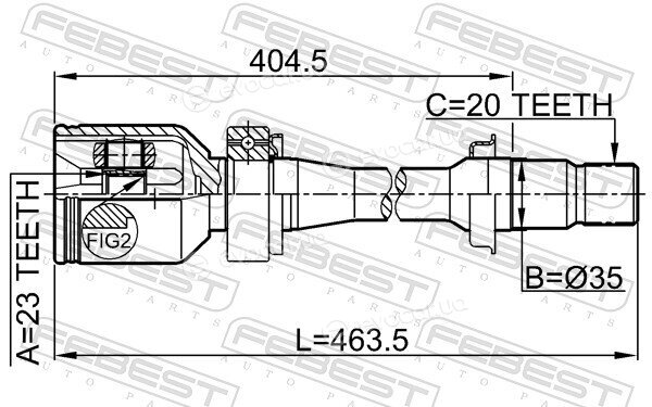 Febest 0111-SXM10RH