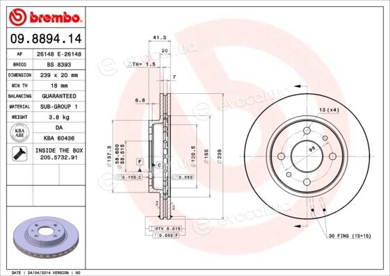 Brembo 09.8894.14