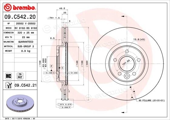 Brembo 09.C542.21