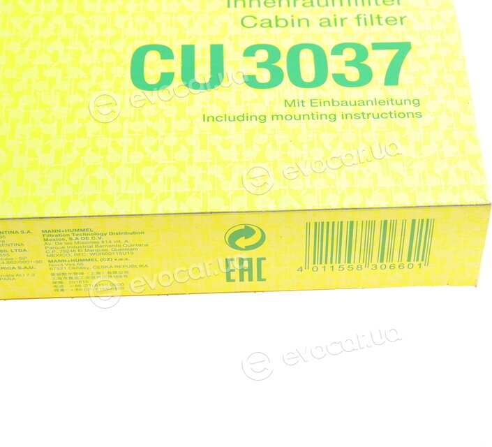 Mann CU 3037