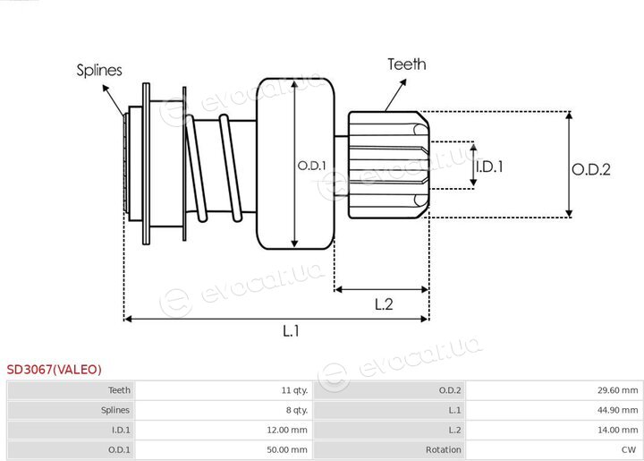 AS SD3067(VALEO)