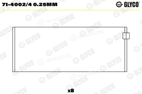 Glyco 71-4002/4 0.25mm
