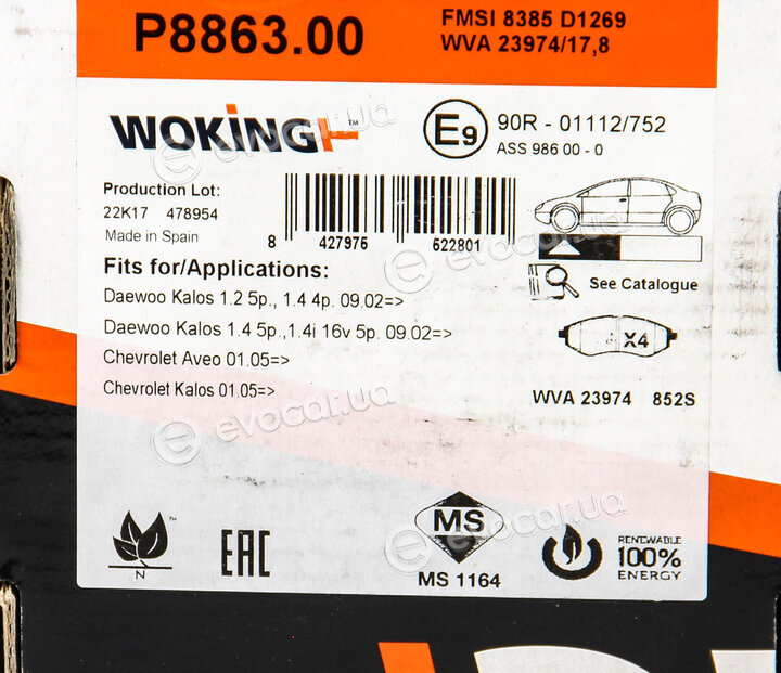 Woking P8863.00