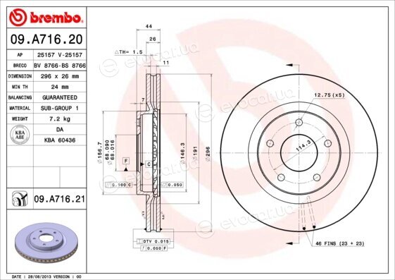 Brembo 09.A716.21