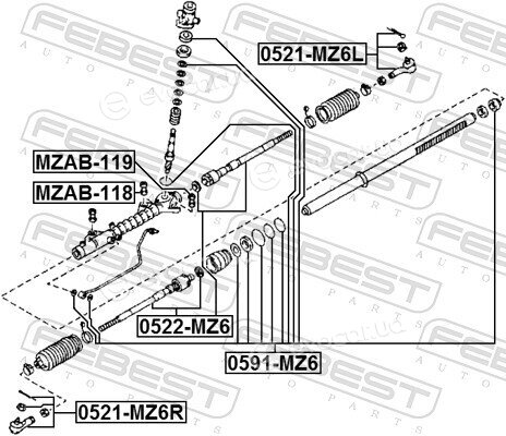 Febest MZAB-118