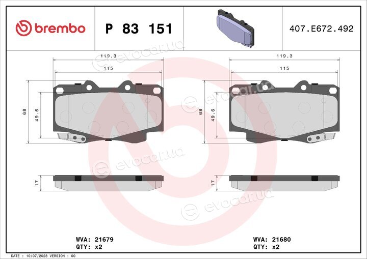 Brembo P 83 151