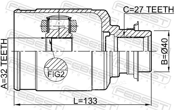 Febest 0311-RW24RH