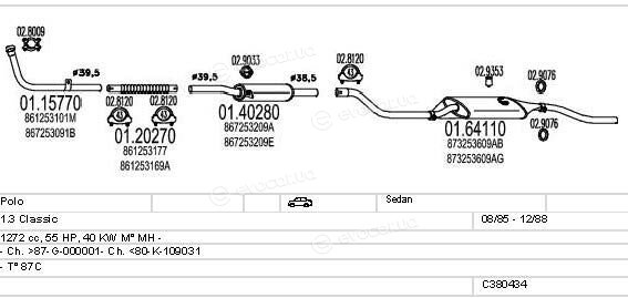 MTS C380434001622