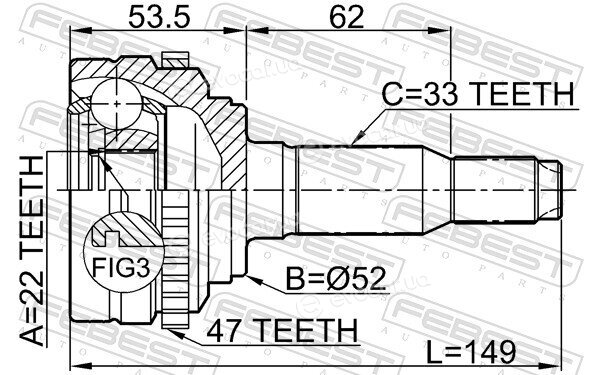 Febest 1110-J200A47