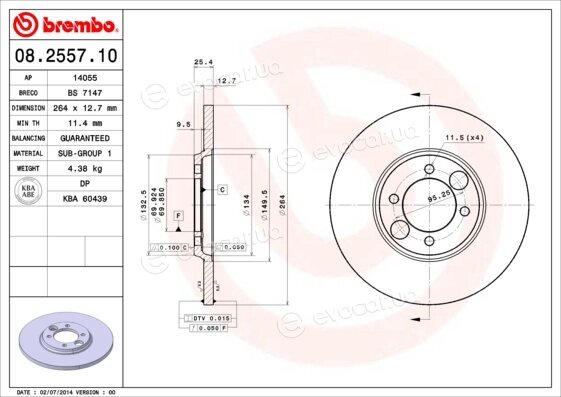 Brembo 08.2557.10