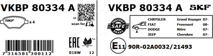 SKF VKBP 80334 A