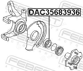 Febest DAC35683936