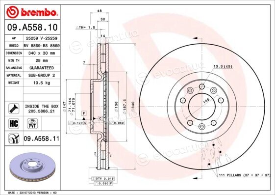 Brembo 09.A558.11