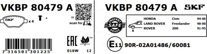 SKF VKBP 80479 A