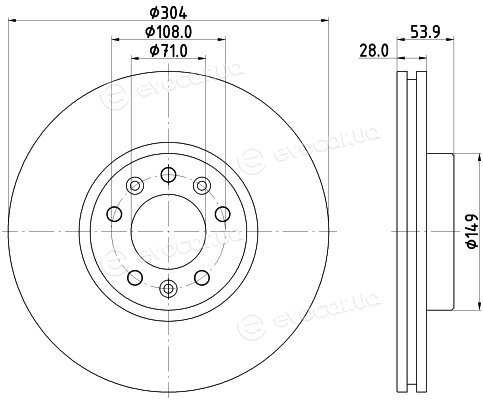 Hella Pagid 8DD 355 125-411