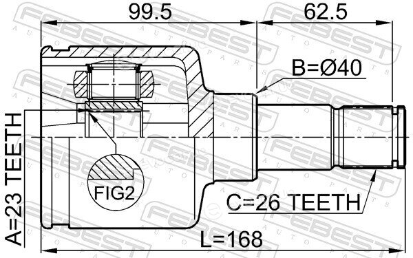 Febest 2111-CB420LH