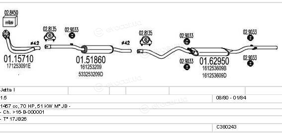 MTS C380243003054