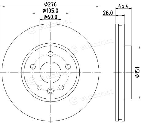 Hella Pagid 8DD 355 122-841