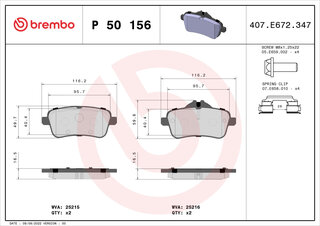 Brembo P50156