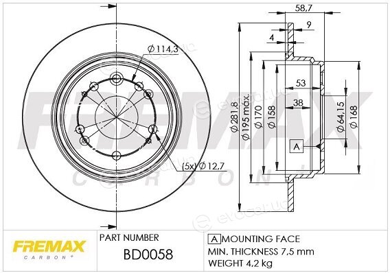 Fremax BD-0058