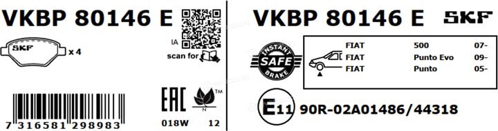 SKF VKBP 80146 E
