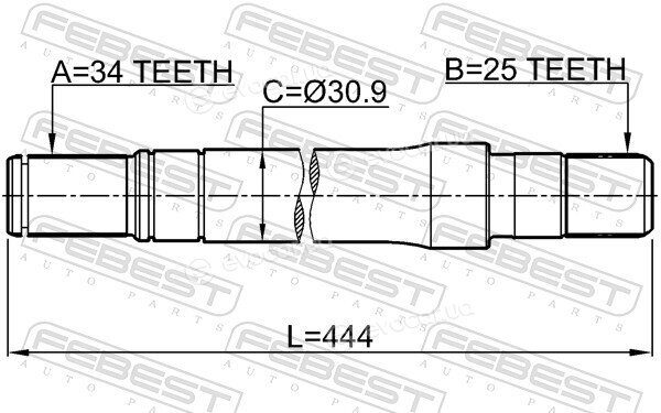 Febest 1812-A17DTRH