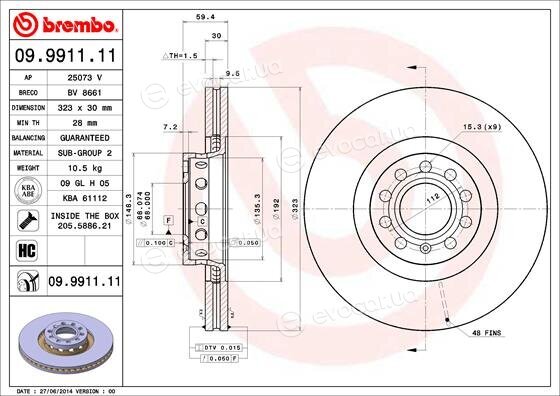 Brembo 09.9911.11