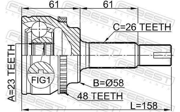 Febest 0110-ZZE120A48