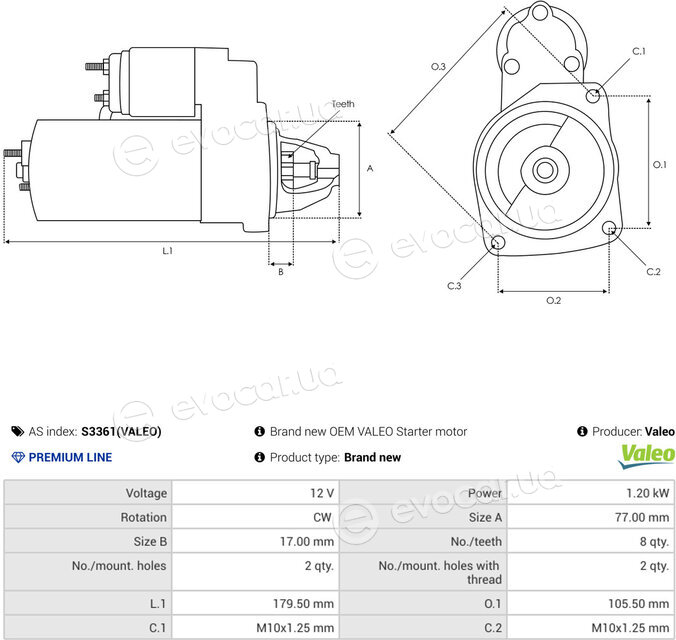 AS S3361(VALEO)