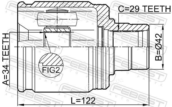 Febest 0311-ACC22RH