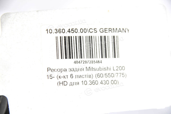 CS Germany 10.360.450.00