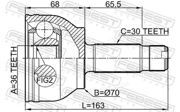 Febest 1610-W639R